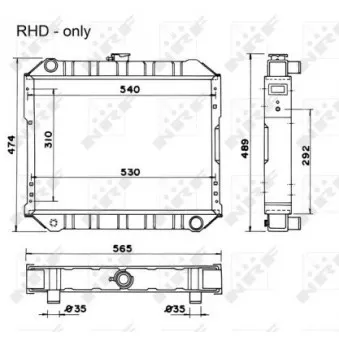 NRF 52038 - Radiateur, refroidissement du moteur