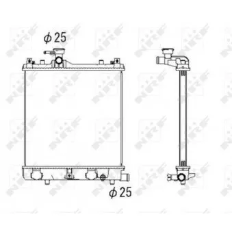 Radiateur, refroidissement du moteur NRF OEM 1770076g20