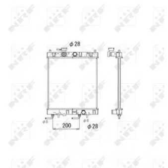 NRF 53571 - Radiateur, refroidissement du moteur