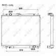 NRF 53666 - Radiateur, refroidissement du moteur