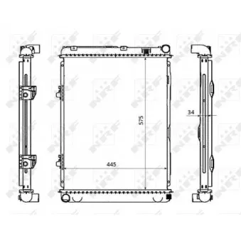 Radiateur, refroidissement du moteur NRF OEM A2015001103