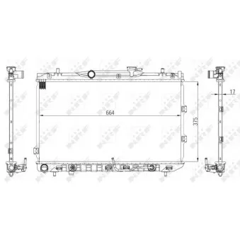 Radiateur, refroidissement du moteur NRF OEM 253102f020