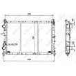 NRF 58123 - Radiateur, refroidissement du moteur