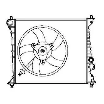 NRF 58257 - Radiateur, refroidissement du moteur