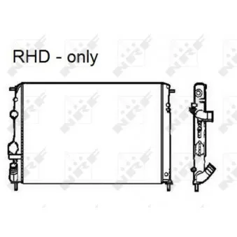 Radiateur, refroidissement du moteur NRF OEM 8MK 376 755-361