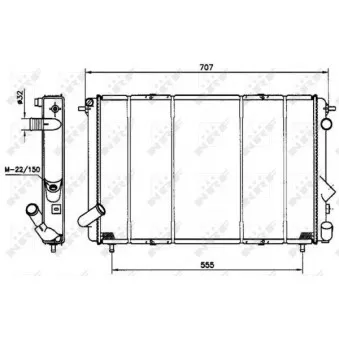 Radiateur, refroidissement du moteur NRF 58902