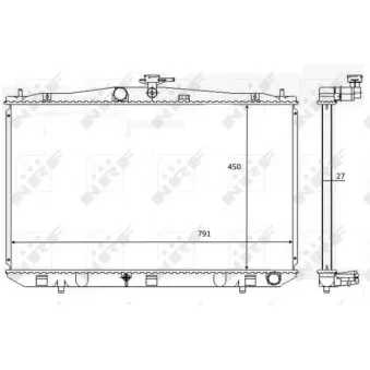 Radiateur, refroidissement du moteur NRF OEM 1604131630