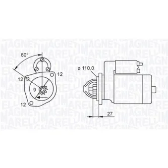 Démarreur MAGNETI MARELLI OEM 5801441816
