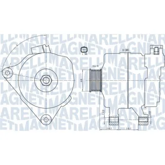 Alternateur MAGNETI MARELLI OEM A005TA6292G