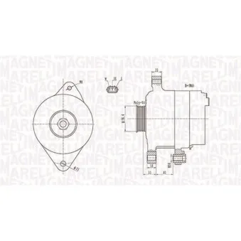 Alternateur MAGNETI MARELLI OEM 2706021040