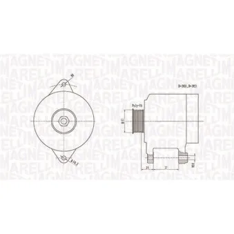 Alternateur MAGNETI MARELLI OEM 270600Q050