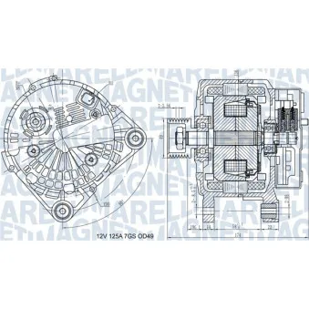 MAGNETI MARELLI 063732058010 - Alternateur