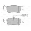 VALEO 301946 - Jeu de 4 plaquettes de frein arrière
