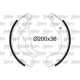 Jeu de mâchoires de frein VALEO OEM 95375903