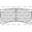 VALEO 601660 - Jeu de 4 plaquettes de frein avant