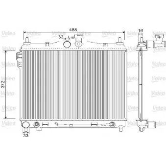 Radiateur, refroidissement du moteur VALEO OEM 253101C150
