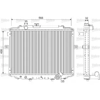 Radiateur, refroidissement du moteur NRF 53034