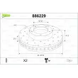 VALEO 886229 - Jeu de 2 disques de frein avant
