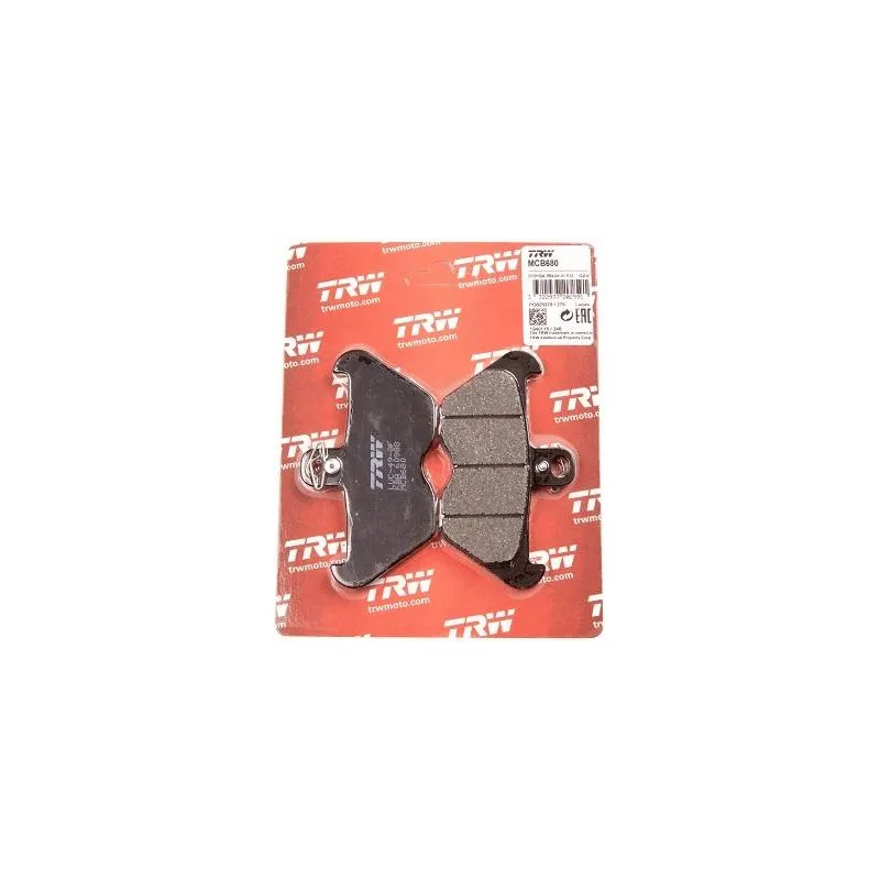 Jeu de 2 plaquettes de frein avant TRW MCB680 - Visuel 1