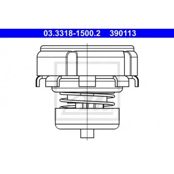 Kit de réparation, maître-cylindre de frein ATE OEM 87512802121