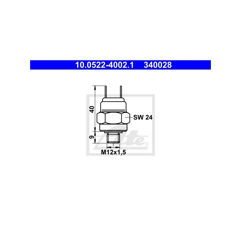 Pressostat, hydraulique des freins ATE 10.0522-4002.1 - Visuel 1