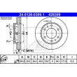 ATE 24.0128-0309.1 - Jeu de 2 disques de frein avant