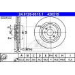 ATE 24.0128-0315.1 - Jeu de 2 disques de frein avant