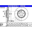 ATE 24.0128-0318.1 - Jeu de 2 disques de frein avant