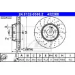 ATE 24.0132-0300.2 - Jeu de 2 disques de frein avant