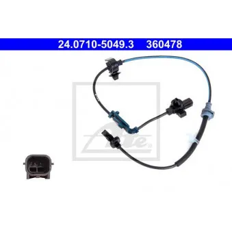 Capteur, vitesse de roue ATE OEM 57455T1EG01