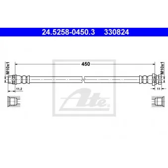 Flexible de frein ATE OEM 7701059963