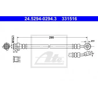 Flexible de frein ATE OEM 587372L900