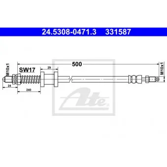 Flexible de frein ATE OEM 1151292