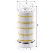 Filtre, système hydraulique de travail MANN-FILTER [HD 15 007 x]