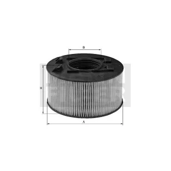 Filtre, ventilation du carter-moteur MANN-FILTER LC 19 001 pour IVECO STRALIS AS260S50P - 500cv