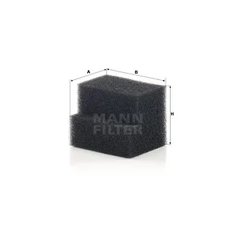 Filtre, ventilation du carter-moteur MANN-FILTER LC 5008