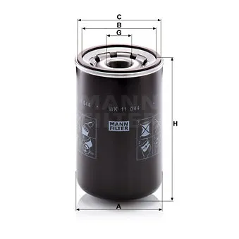 Filtre à carburant MANN-FILTER OEM 21764937