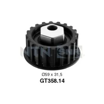 SNR GT358.14 - Poulie-tendeur, courroie crantée