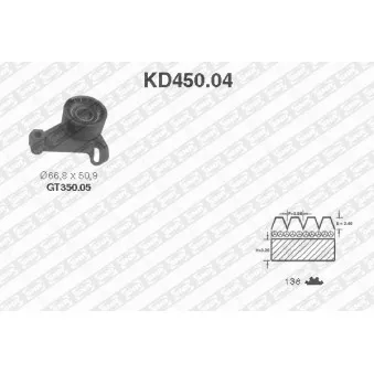 Kit de distribution SNR KD450.04
