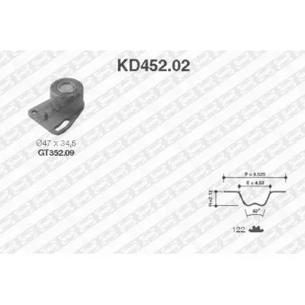 Kit de distribution SNR KD452.02