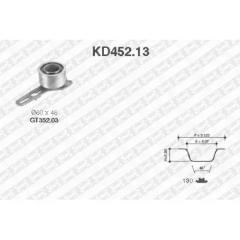 Kit de distribution SNR KD452.13