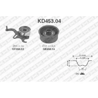 Kit de distribution SNR KD453.04