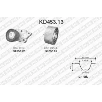SNR KD453.13 - Kit de distribution