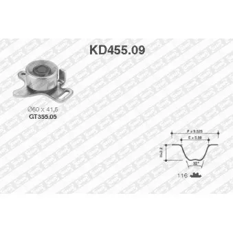 Kit de distribution SNR KD455.09