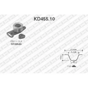Kit de distribution SNR KD455.10