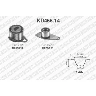 Kit de distribution SNR KD455.14