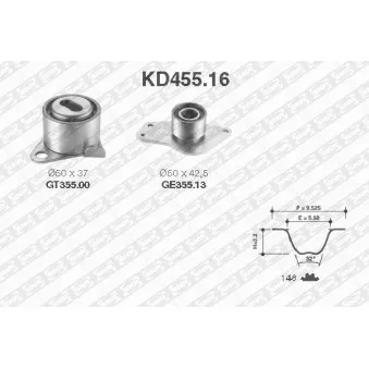 Kit de distribution SNR KD455.16