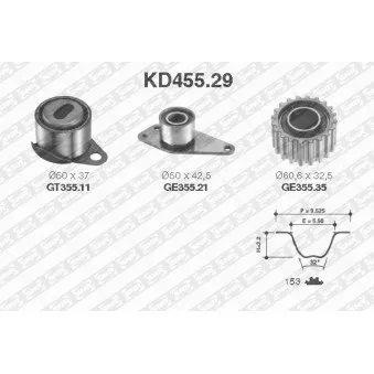 SNR KD455.29 - Kit de distribution