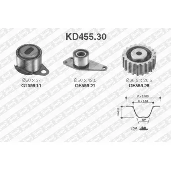 Kit de distribution SNR KD455.30