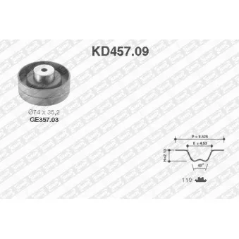 SNR KD457.09 - Kit de distribution